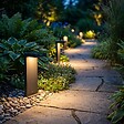 LUMISKY - Borne solaire noire en aluminium ALA MINI H40cm - vignette