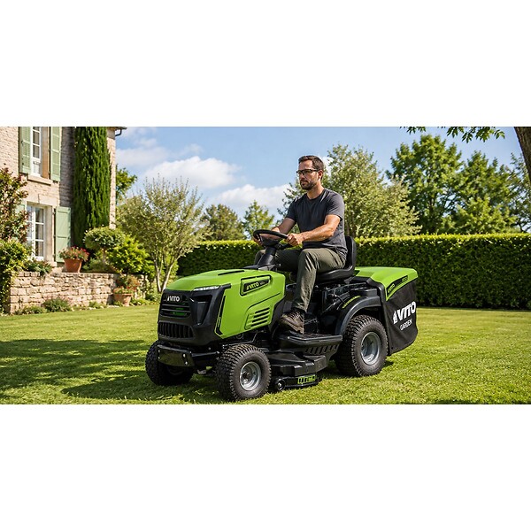 VITO - Tracteur Tondeuse thermique Autoportée 10.5CV Transmission Hydrostatique Coupe 86cm Bac 245L VITO - large