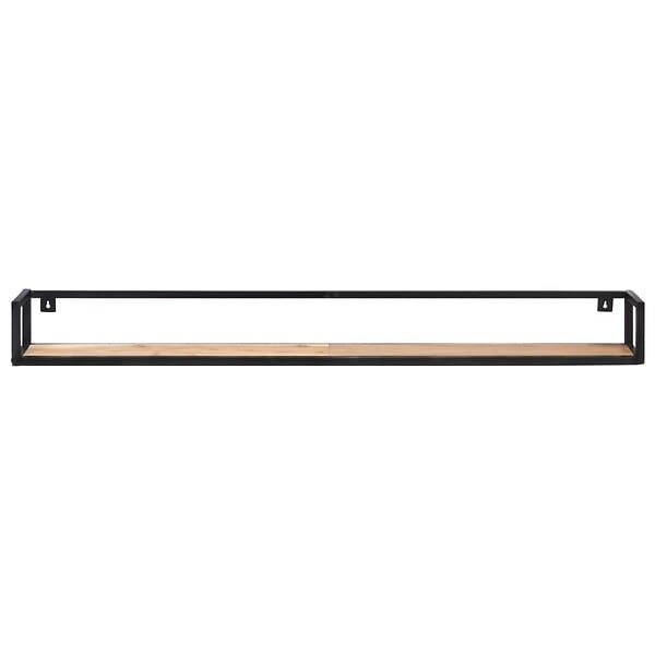 VIDAXL - vidaXL 2x Bois d'Acacia Massif Etagères Murales Etagères Suspendues Etagères Flottantes Supports Muraux Salon Salle de Séjour Intérieur 160 cm - large