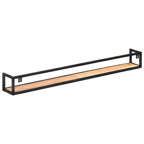 VIDAXL - vidaXL 2x Bois d'Acacia Massif Etagères Murales Etagères Suspendues Etagères Flottantes Supports Muraux Salon Salle de Séjour Intérieur 160 cm - large