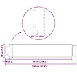 VIDAXL - vidaXL Bordure de pelouse 5 pcs Acier galvanisé 100 x 19 cm - vignette
