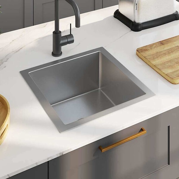 VIDAXL - vidaXL Évier de cuisine fait à la main Acier inoxydable - large