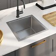 VIDAXL - vidaXL Évier de cuisine fait à la main Acier inoxydable - vignette