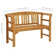 VIDAXL - vidaXL Banc de jardin 114 cm bois d'acacia solide - vignette
