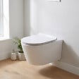 GEBERIT - Pack Bati-support Geberit 112cm + WC sans bride Swiss Aqua Technologies Brevis + Abattant ultra-fin (BREVISGEB1) - vignette