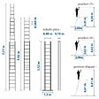 HOSTRÃ–M - Echelle transformable 3 plans StablePro 3x13 marches aluminium extensible coulissante, 6 positions, hauteur travail max 8,61m, garantie 5 ans, Hostrom - vignette