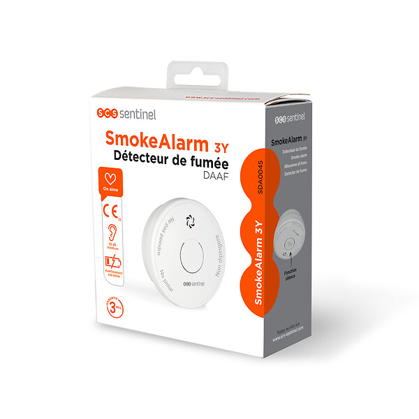 SCS SENTINEL - Détecteur de fumée DAAF CE/3 ans - SmokeAlarm 3Y - large