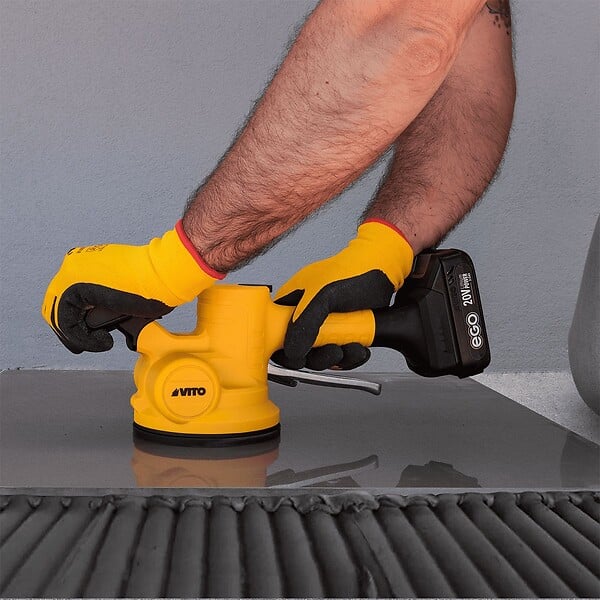VITO - Ventouse vibrante ⌀130mm Batterie Lithium 20V-2Ah Carrelage Charge 50Kg 6 vitesses + Chargeur VITO - large