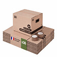 PACK AND MOVE - Pack and Move - Lot de 30 cartons déménagement livres avec poignées + 1 adhésif GRATUIT - vignette