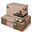 PACK AND MOVE - Pack and Move - Lot 30 cartons déménagement stockage standard - 60 x 30 x 30 cm - Poignées renforcées - 2 adhésifs offerts - vignette