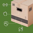 PACK AND MOVE - Pack and Move - Lot 40 cartons déménagement stockage standard - 60 x 30 x 30 cm - Poignées renforcées - 2 adhésifs offerts - vignette