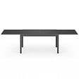 ID MARKET - Table de jardin extensible rectangulaire MADRID 135-270 CM 8-12 personnes gris anthracite - vignette
