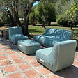 COCO LOUNGE - Salon de jardin gonflable Collection Soge - vert d'eau - vignette