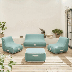 COCO LOUNGE - Salon de jardin gonflable Collection Soge - vert d'eau - large