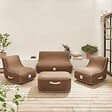 COCO LOUNGE - Salon de jardin gonflable Collection Boho Moka - chocolat - vignette