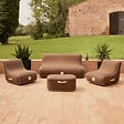 COCO LOUNGE - Salon de jardin gonflable Collection Boho Moka - chocolat - vignette