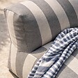 OVIALA - Fauteuil de jardin rayé pour canapé modulable gris anthracite - Mixi - vignette