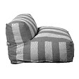 OVIALA - Fauteuil de jardin rayé pour canapé modulable gris anthracite - Mixi - vignette
