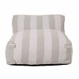 OVIALA - Fauteuil de jardin rayé pour canapé modulable beige - Mixi - vignette