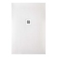 SANYCCES - Receveur de douche STRATO extra plat Blanc - 100 x 80 cm - Résistant et Facile à installer - Salle de bain, Douche - vignette