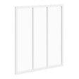 ID MARKET - Verrière atelier 3 vitrages L. 93 x H. 108 cm en métal blanc et verre trempé - vignette