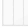 ID MARKET - Verrière atelier 3 vitrages L. 93 x H. 108 cm en métal blanc et verre trempé - vignette