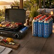 KEMPER - Pack 12 Cartouches Gaz Butane 390 ml 227 g Valve Sécurité pour Réchaud Portable Chalumeau Lampe à Gaz KEMPER - vignette