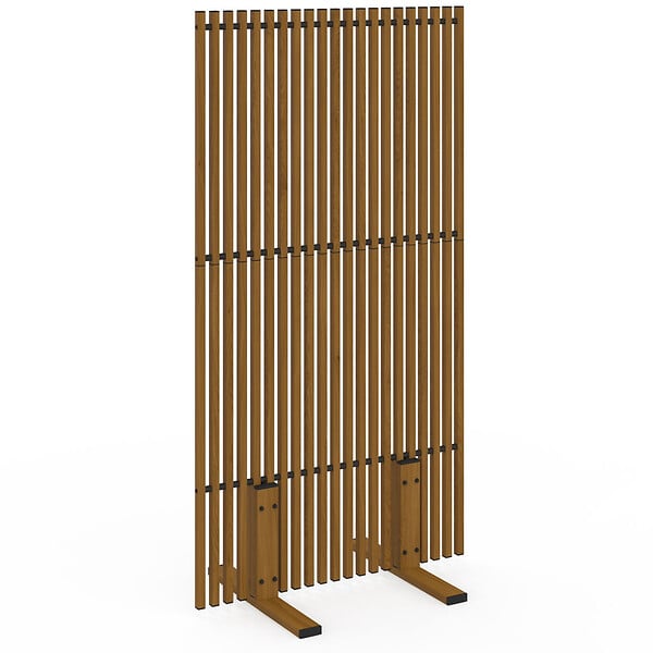 ID MARKET - Paravent extérieur ajouré claustra décoratif extérieur 80 x 150 cm effet bois - large
