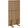 ID MARKET - Paravent extérieur ajouré claustra décoratif extérieur 80 x 150 cm effet bois - vignette