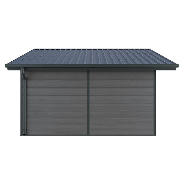 DIRECT-ABRIS - Abri de Jardin Composite ISORA - 20m2 - Gris - Cabane de Jardin - Local - large