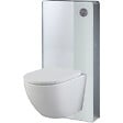 GODART - Pack WC suspendu gain de place bâti mural verre blanc + cuvette sans bride vortex Turbi - vignette