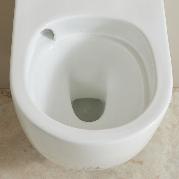 GODART - Pack WC suspendu gain de place bâti mural verre blanc + cuvette sans bride vortex Turbi - large