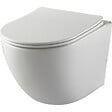 GODART - Pack WC suspendu gain de place bâti mural verre blanc + cuvette sans bride vortex Turbi - vignette