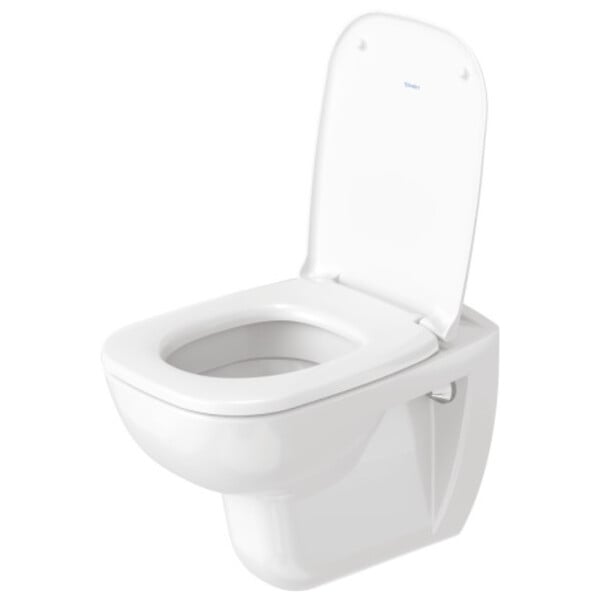 DURAVIT - Pack WC suspendu D-code + bati support + plaque + tabouret physiologique blanc - large