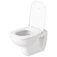 DURAVIT - Pack WC suspendu D-code + bati support + plaque + tabouret physiologique blanc - vignette