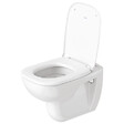 DURAVIT - Pack WC suspendu D-code avec abattant + bati support + Plaque de commande chromée - vignette
