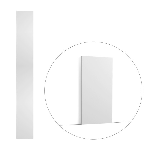 ORAC DECOR - SX207 SQUARE Plinthe Orac Decor - 25 x 1,3 x 200cm (h x p x L) - plinthe décorative polymère A l'unité - large