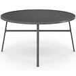 ID MARKET - Salon de jardin MADRID table ronde 150 CM et 8 chaises empilables gris anthracite - vignette
