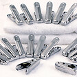 ID MARKET - 120 pinces à linge inox, pinces incassables, inusables, ne rouillent pas - vignette