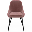 ID MARKET - Lot de 6 chaises THALYA en velours mix color pastel bleu x2, gris foncé x2, gris clair, rose avec accoudoirs - vignette