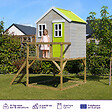 KANGUI - Maisonnette Enfant Extérieur en Bois TINNI avec Plateforme - vignette