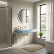 KIAMAMI VALENTINA - Lavabo Hpl 80 Cm Bleu Ciel Avec Cuvette Centrale - vignette