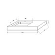 KIAMAMI VALENTINA - Hpl Lavabo De Salle De Bain Avec Vasque Gauche Chêne Glacé 100Cm - vignette