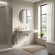 KIAMAMI VALENTINA - Lavabo Stratifié 80 Cm Hpl Chêne Glacé - vignette