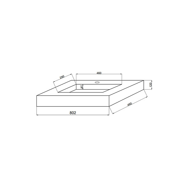 KIAMAMI VALENTINA - Lavabo Stratifié 80 Cm Hpl Chêne Glacé - large
