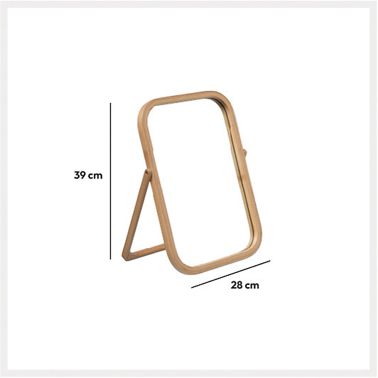 5 FIVE SIMPLY SMART - Miroir pivotant en Bambou H 39 cm - large