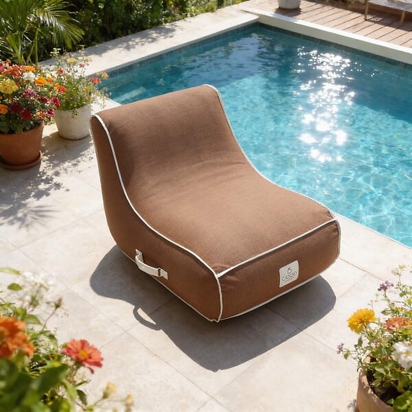COCO LOUNGE - Fauteuil de jardin gonflable RIVIERA  Collection Moka - chocolat - large