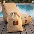 COCO LOUNGE - Fauteuil de jardin gonflable RIVIERA  Collection Boho - couleur toile de jute - vignette