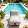 COCO LOUNGE - Fauteuil de jardin gonflable RIVIERA  Collection  Aloha - blanc cassé - vignette