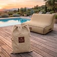 COCO LOUNGE - Canapé de jardin gonflable ALIZÉ Collection Boho - couleur toile de jute - vignette